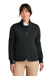 Brooks Brothers® Women’s Diamond Quilt Full-Zip - Deep Black - XS
